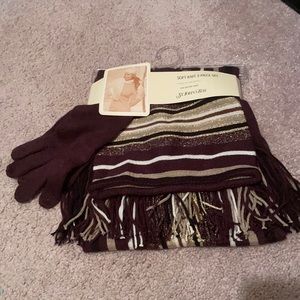 Hat scarf and glove set. Brand new